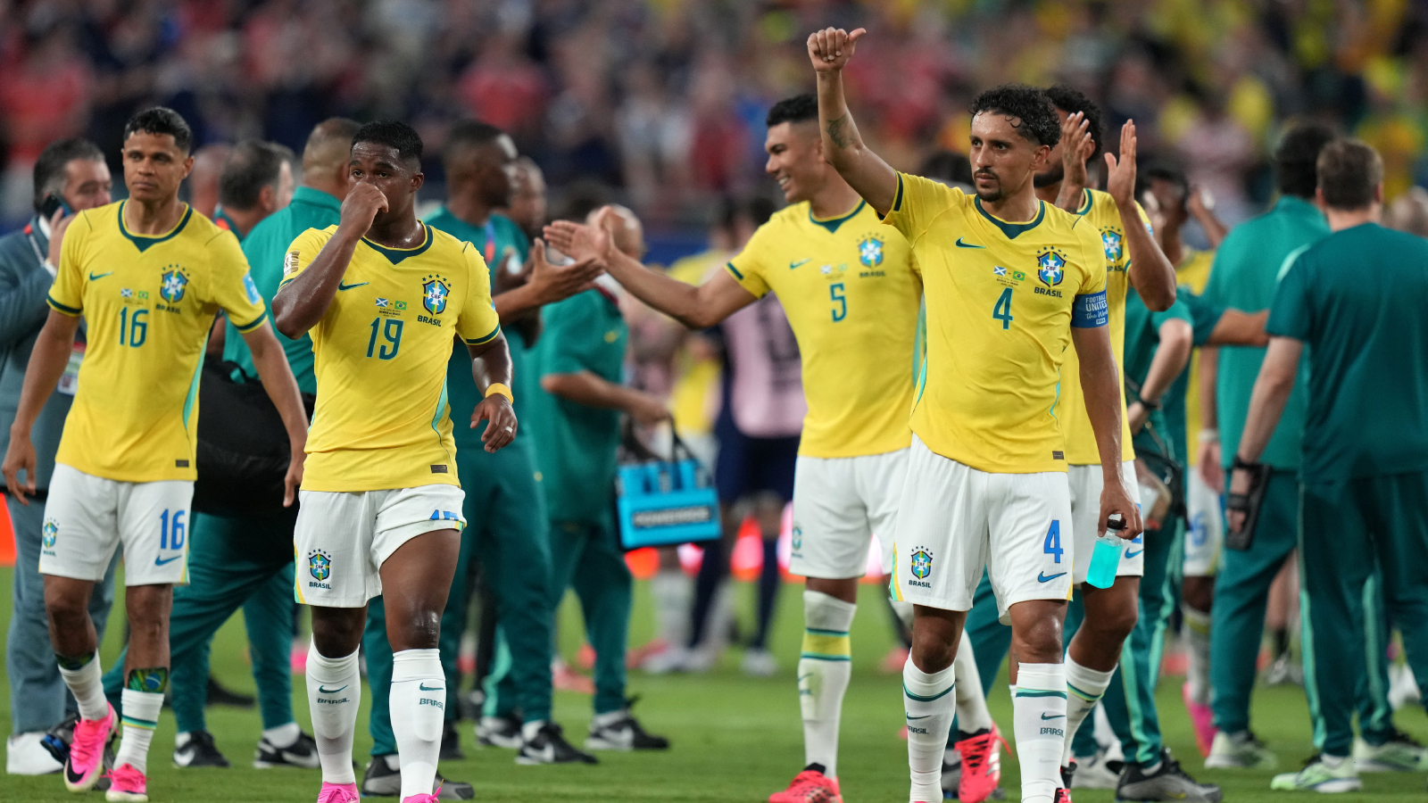 Brazil qualified for Round of 32 after beating Scotland 3-0. (AP)