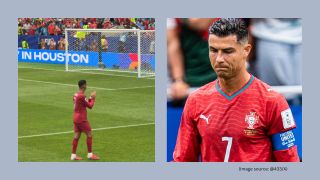 Cristiano Ronaldo Messi chants