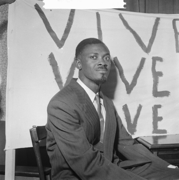 Patrice Lumamba in Brussels, Belgium in 1960 (WikiMedia Commons)