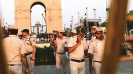 Delhi Police, along with the Bomb Disposal Squad and Dog Squad, promptly carried out anti-sabotage checks at the Dr SP Mukherjee Civic Centre and surrounding premises. (File Photo)
