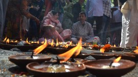 Kashmiri Pandits visit Kheer Bhawani temple for mela, welcomed by residents, leaders