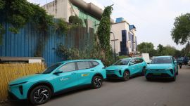 The company said it is beginning operations in key areas of the National Capital Region and plans to expand its coverage in phases. (Express Photo by Gajendra Yadav)