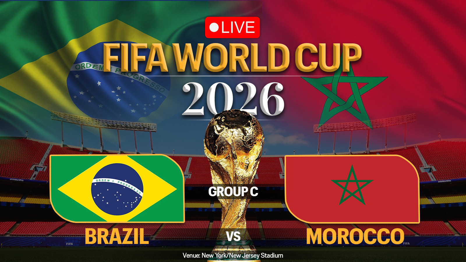 BRA vs MAR Today Football Live Score, Timelines, Goals, Lineups, Standings, Match Stats