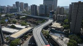 The newly opened Mrinaltai Gore Flyover in Goregaon faces intense scrutiny from citizens and opposition leaders over an uneven road surface.