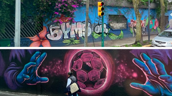 There is no dearth of hand-painted ones in the city. Every wall, even in plusher locales, has a mural or graffiti. Every mural is a story, the locals believe. (Express photo by Sandip G)