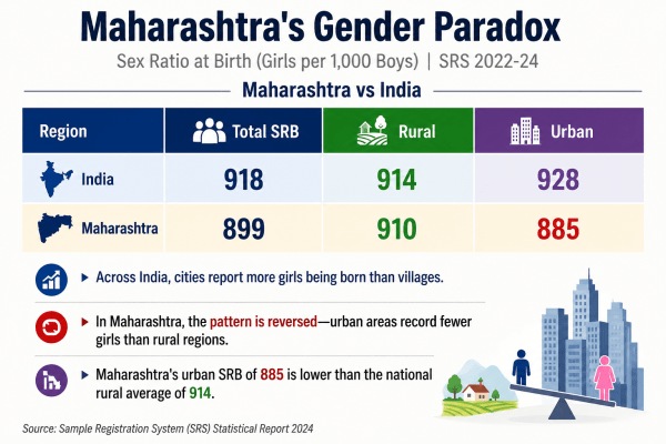 Maharashtra sex ratio, sex ratio in Maharashtra, Haryana sex ratio, Maharashtra sex ratio skewed, sex ratio in Maharashtra skewed, Haryana sex ratio skewed, child sex ratio, Indian express news, current affairs
