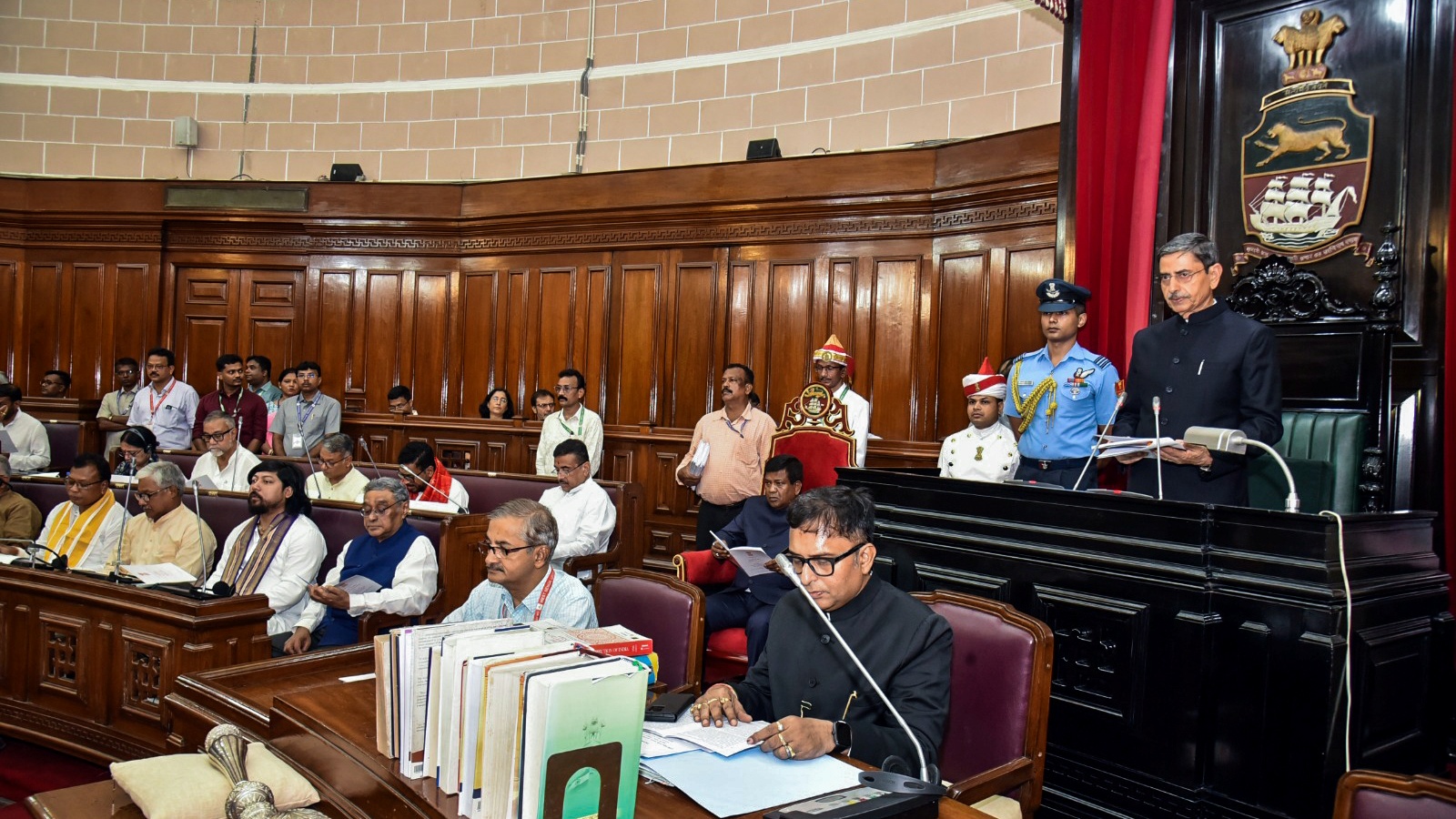 Governor outlines new BJP government's priorities on first day of Assembly session