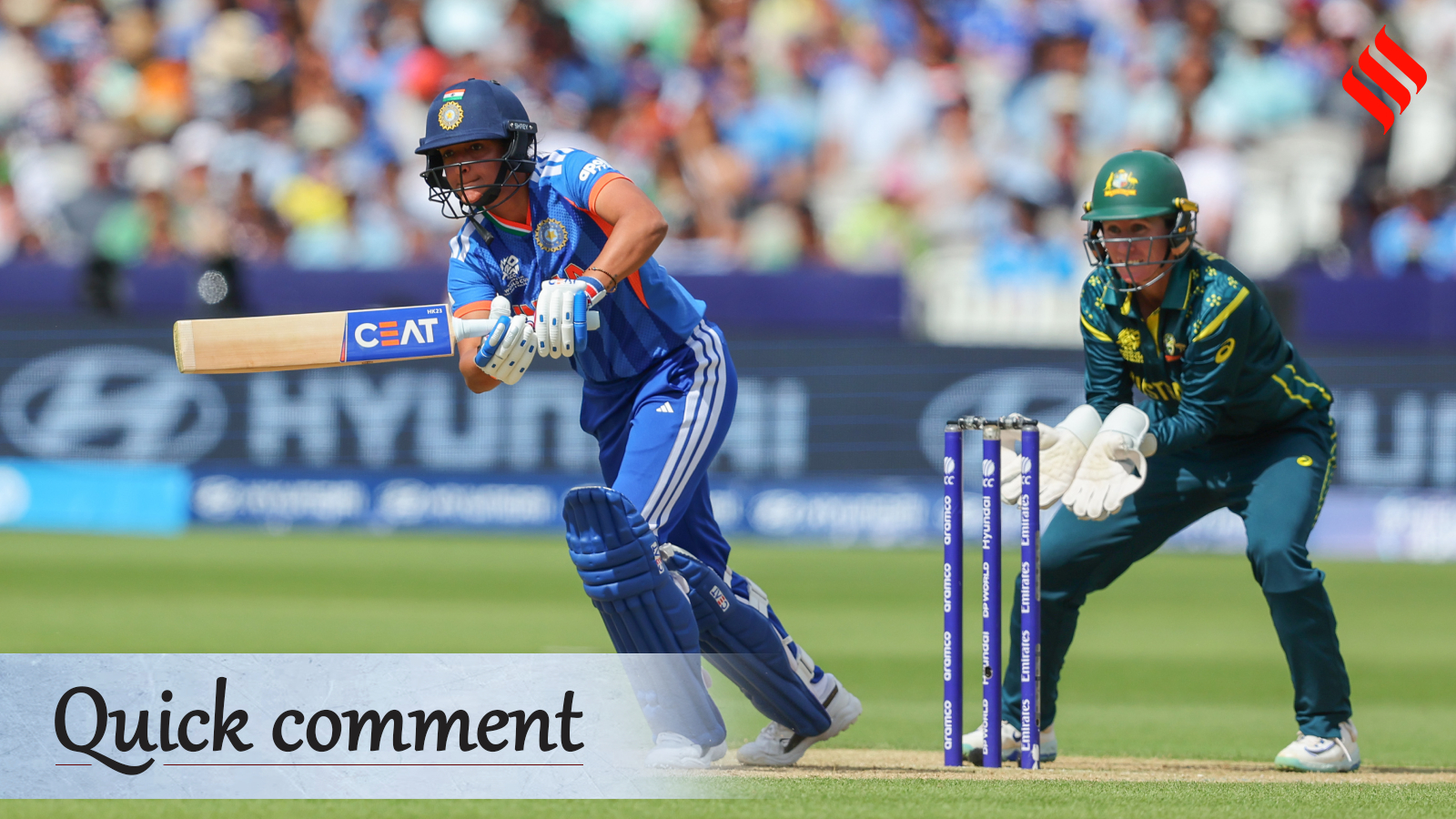 Harmanpreet Kaur brings out her best once again against Australia