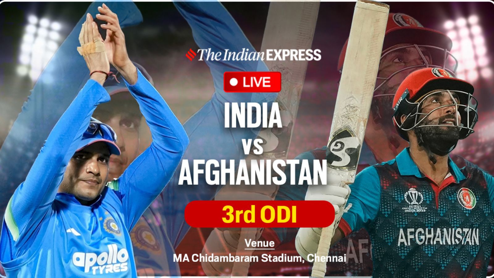 IND vs AFG LIVE Score, 3rd ODI: Afghanistan wins toss and opts to bat first vs India in Chennai