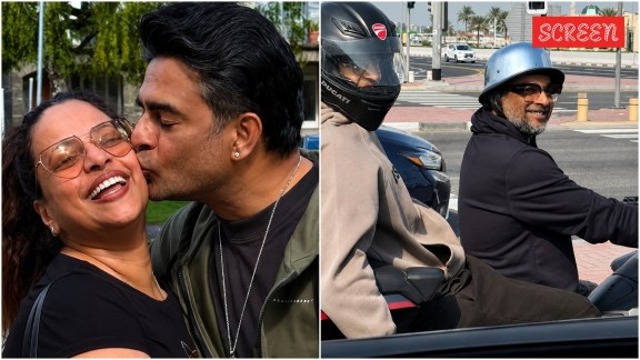 Madhavan's wife, Sarita Birje, sets ultimate couple goals by sharing a rare video of their life in Dubai.