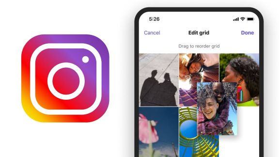 Instagram users can now rearrange posts on their profile grid to customise profile layouts. (Express image)