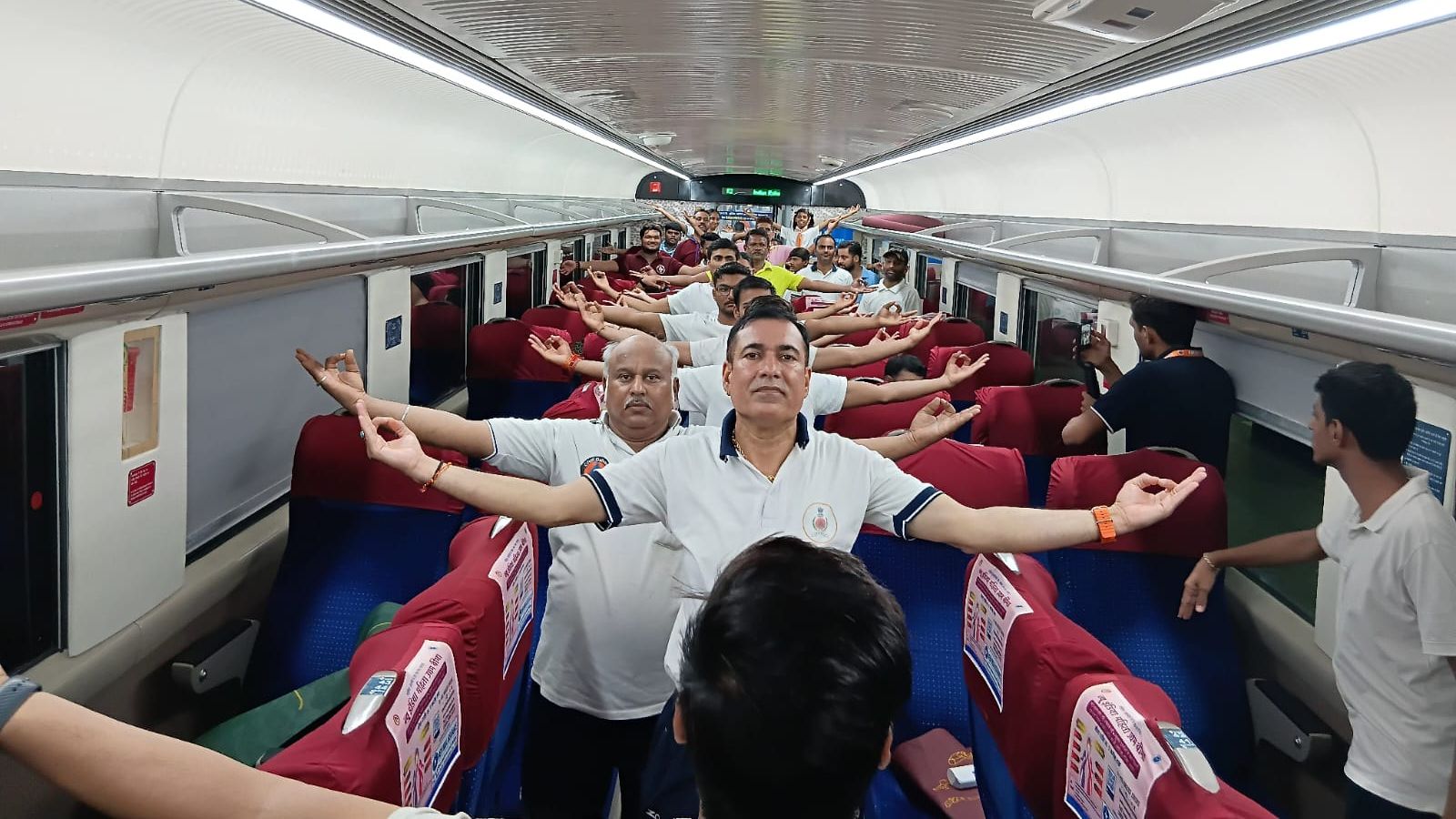 Yoga on 4 Vande Bharat trains in Gujarat this year; won’t disturb those who don’t wish to participate: Western Railway
