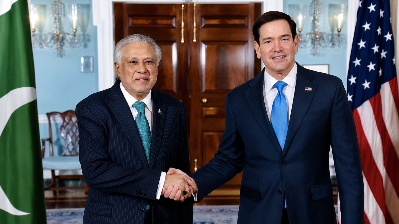 ishaq dar, marco rubio, iran