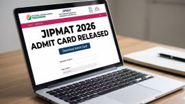 JIPMAT 2026 admit card released: Exams to be conducted on June 7