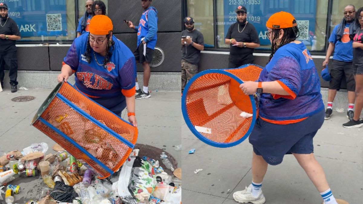 JPMorgan Executive Loses Job After Knicks Parade Trash Can Video