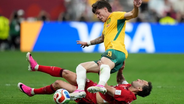 Australia defender Jordan Bos is the fastest player with a speed of 36.7 kilometres per hour. (AP)