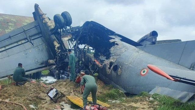 An IAF plane has crashed in Assam's Jorhat.