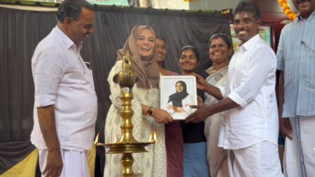 IUML’s first woman MLA, Fathima Thahiliya, faces backlash from Muslim clerics for lighting a traditional oil lamp at a restaurant opening.