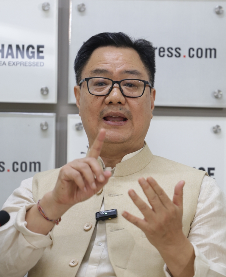 Kiran Rijiju at Idea Exchange: ‘Anybody can create a political party but don’t undermine and ridicule Indian democracy’
