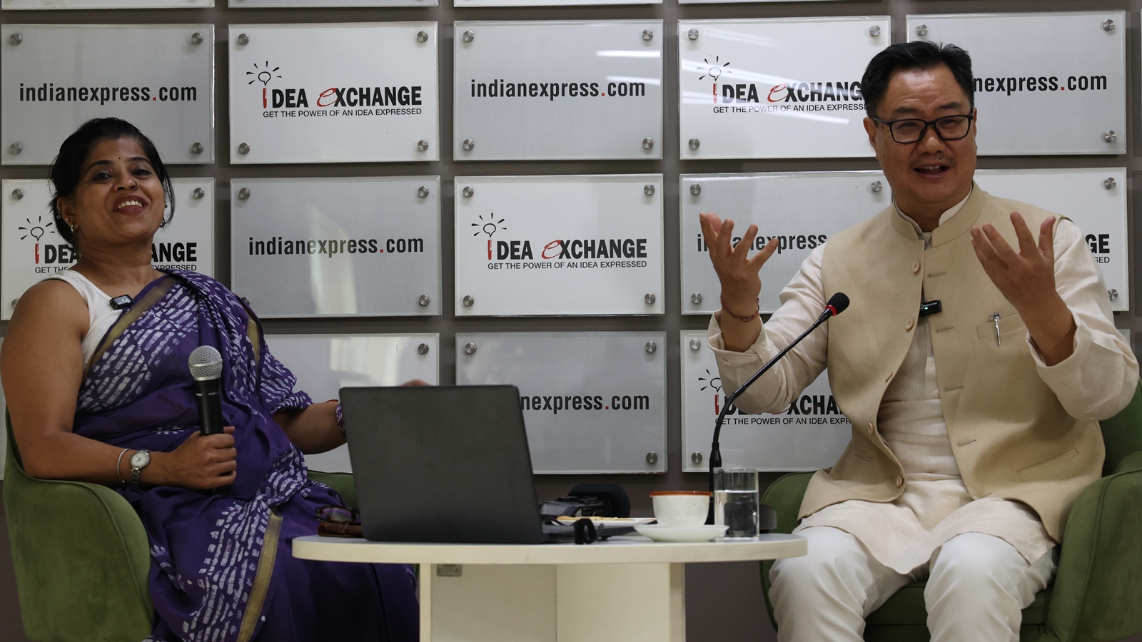 Kiran Rijiju at Idea Exchange: ‘Anybody can create a political party but don’t undermine and ridicule Indian democracy’