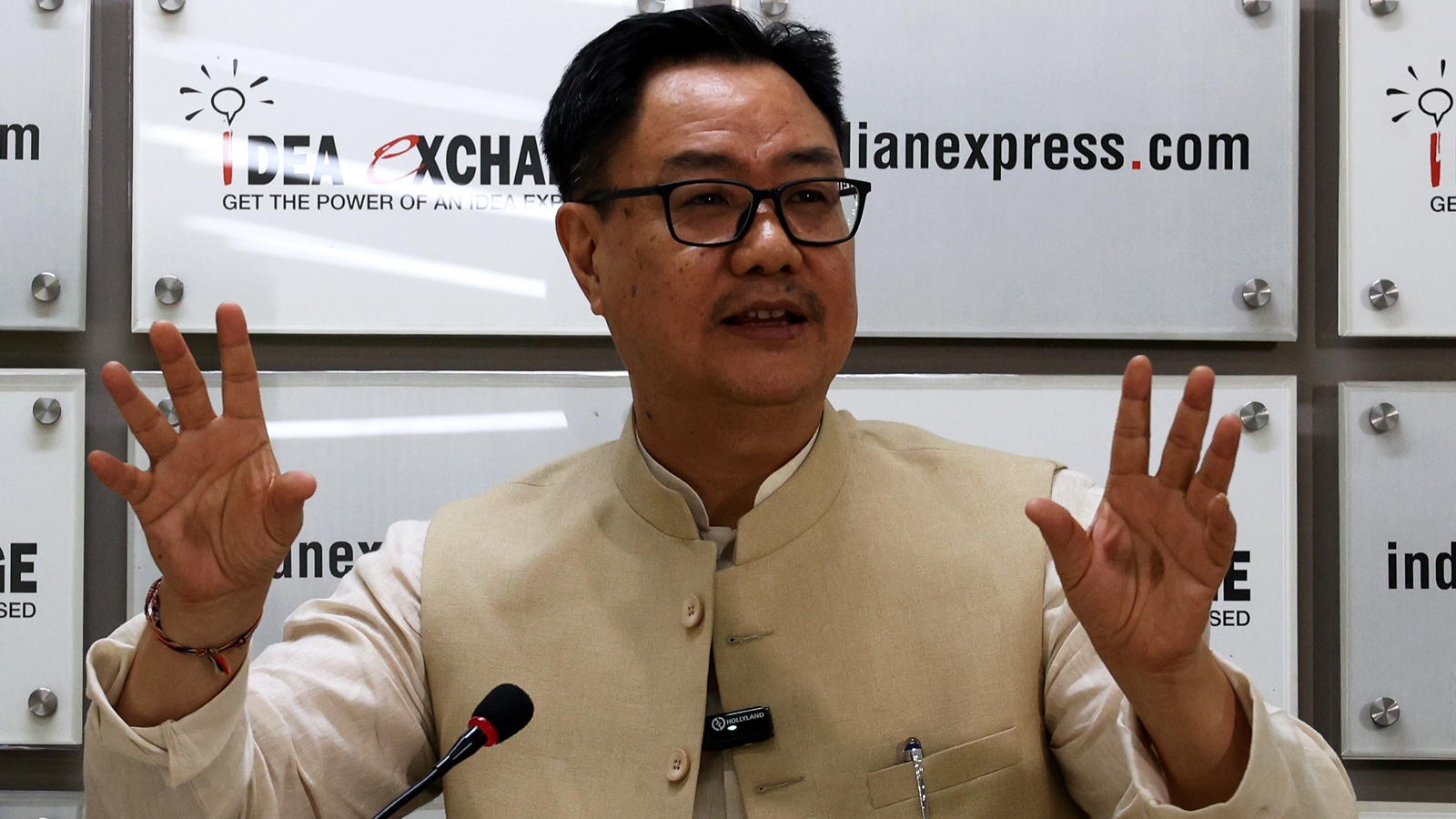 Kiran Rijiju at Idea Exchange: ‘Anybody can create a political party but don’t undermine and ridicule Indian democracy’