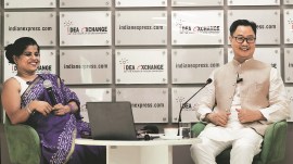 Kiran Rijiju at Idea Exchange: ‘Anybody can create a political party but don’t undermine and ridicule Indian democracy’