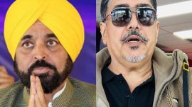 Mann showed a video in which a Canada-based man, Jagmandeep Singh Samra, was purportedly seen holding a mask resembling the CM’s face.