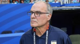 Uruguay coach Marcelo Bielsa in picture. (AP)