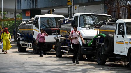 Mumbai water crisis has pushed tanker prices higher as shrinking lake reserves, water cuts and delayed monsoon rains increase demand across the city. (File)