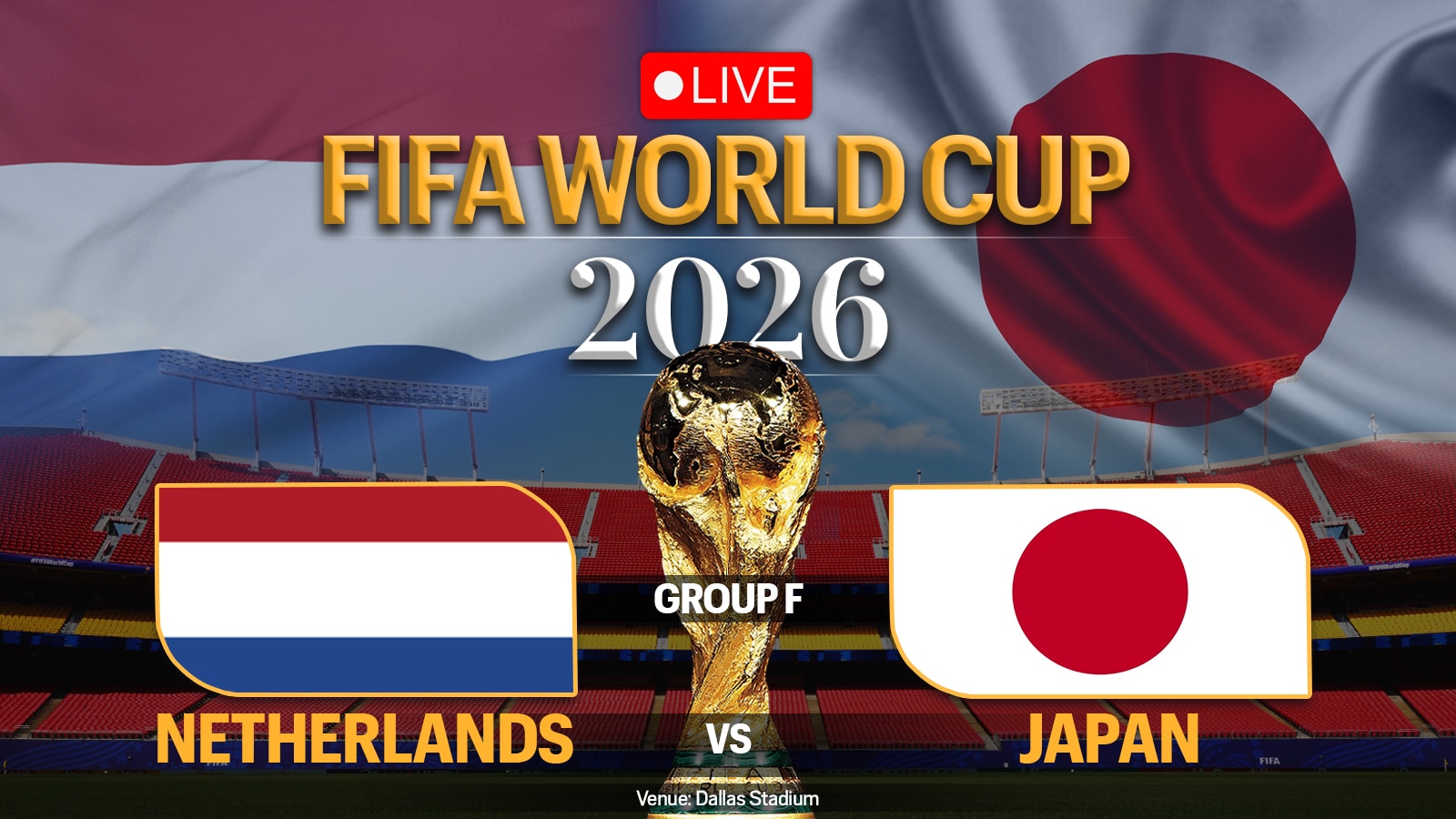 Netherlands vs Japan, NED vs JPN FIFA World Cup Live