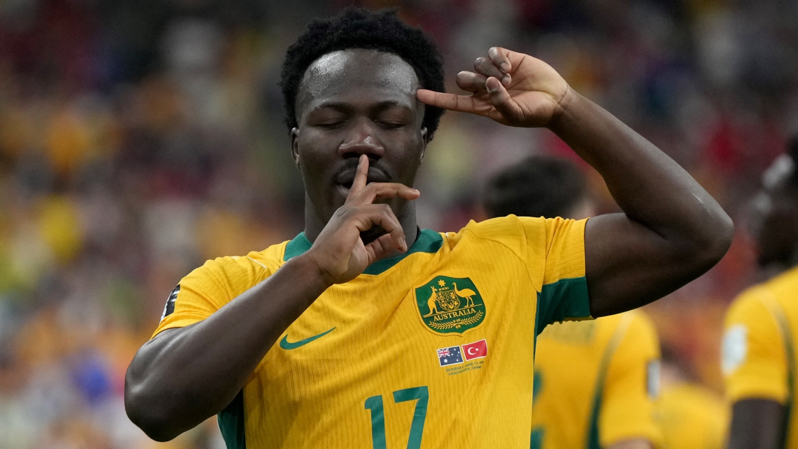 Nestory Irankunda’s journey from refugee camp to Australia’s youngest World Cup scorer