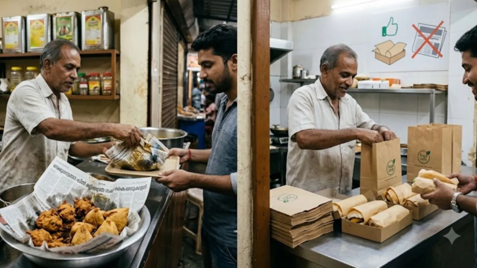 Newspaper packaging poses health risks: FDA fines Mumbai food vendors