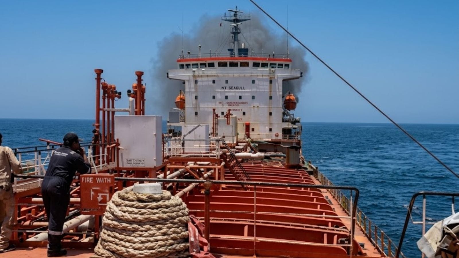 Fire reported on oil tanker with 24 Indian seafarers off Oman’s coast, vessel well outside Strait of Hormuz area