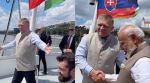 PM Modi Slovak PM Fico matching jacket