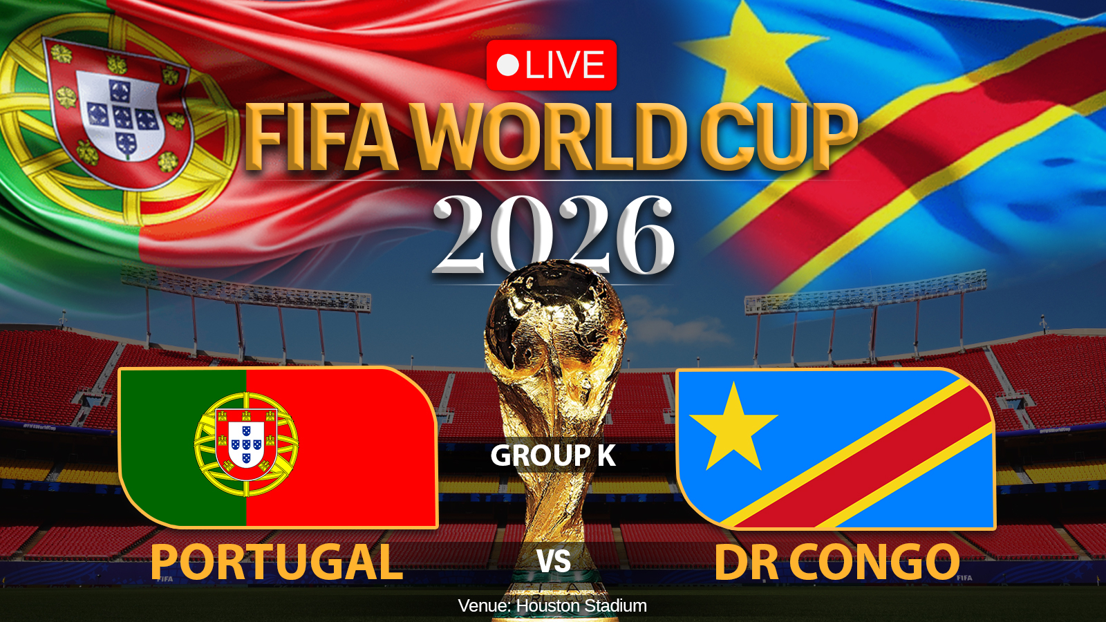  POR open World Cup campaign vs COD in Houston.