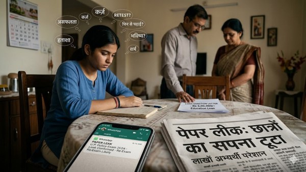 Around 22 lakh medical aspirants appeared for the NEET examination on May 3, which was cancelled following a paper leak. (Generated using AI) 