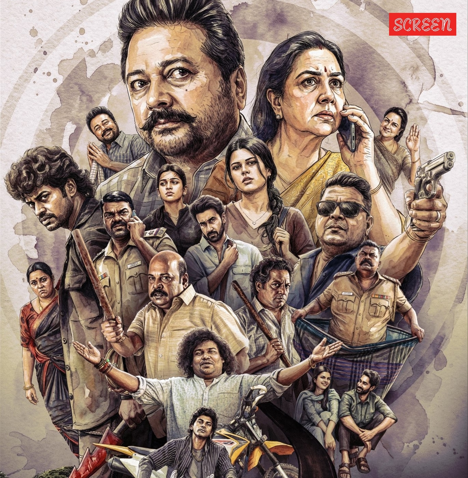 From start to finish, Jayaram keeps gnashing his teeth in moments of frustration, almost as if that's his stock expression for Parimala and Co.