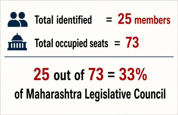 A graphic displaying the percentage of members from families occupying council seats. (AI-generated graphic)