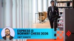 India's R Praggnanandhaa walks during his final round at the Norway Chess 2026. (Photo: Michal Walusza / Norway Chess)