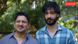 Vir Hirani and Arshad Warsi in a still from the series Pritam and Pedro, helmed by Rajkumar Hirani