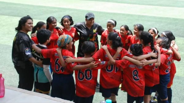 Pune football coach with team