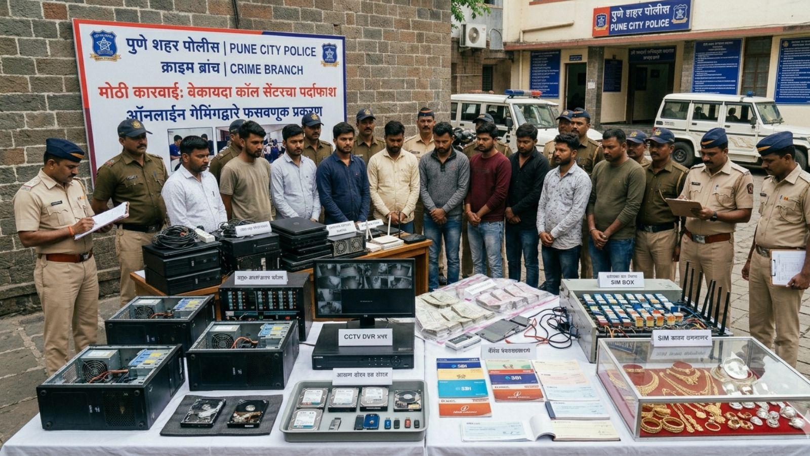 Gaming scam, forged IDs, minors employed: Pune police raid 2 call centres