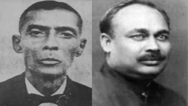 Left to right, Indian sub-inspectors Hem Chandra Bose and Azizul Haque (Wikimedia Commons)