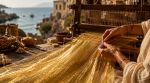 Korean researchers have recreated the legendary golden sea silk using byssus from edible clams, offering a sustainable alternative to the endangered original source. (Image generated using AI: OpenAI)