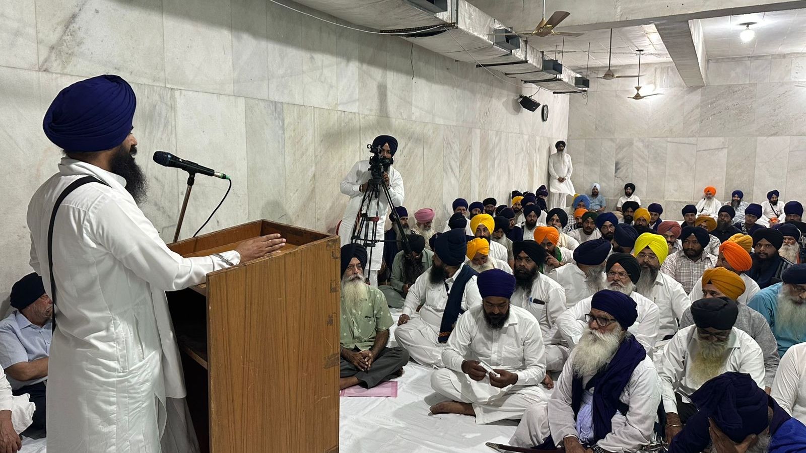 ‘Viral sacrilege video of Punjab CM Bhagwant Mann authentic’: Akal Takht Jathedar Gargaj to Sangat