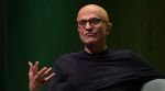 Satya Nadella, the chief executive of Microsoft, at the Hard Fork Live event in San Francisco, June 10, 2026. (Mike Kai Chen/The New York Times)