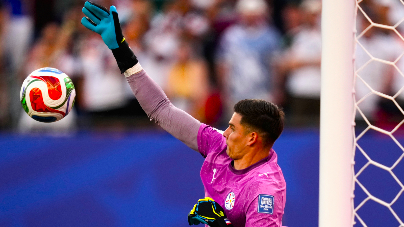 Paraguay goalkeeper Orlando Gill was the hero of the penalty shootout against Germany in their World Cup round of 32 match. (AP Photo)