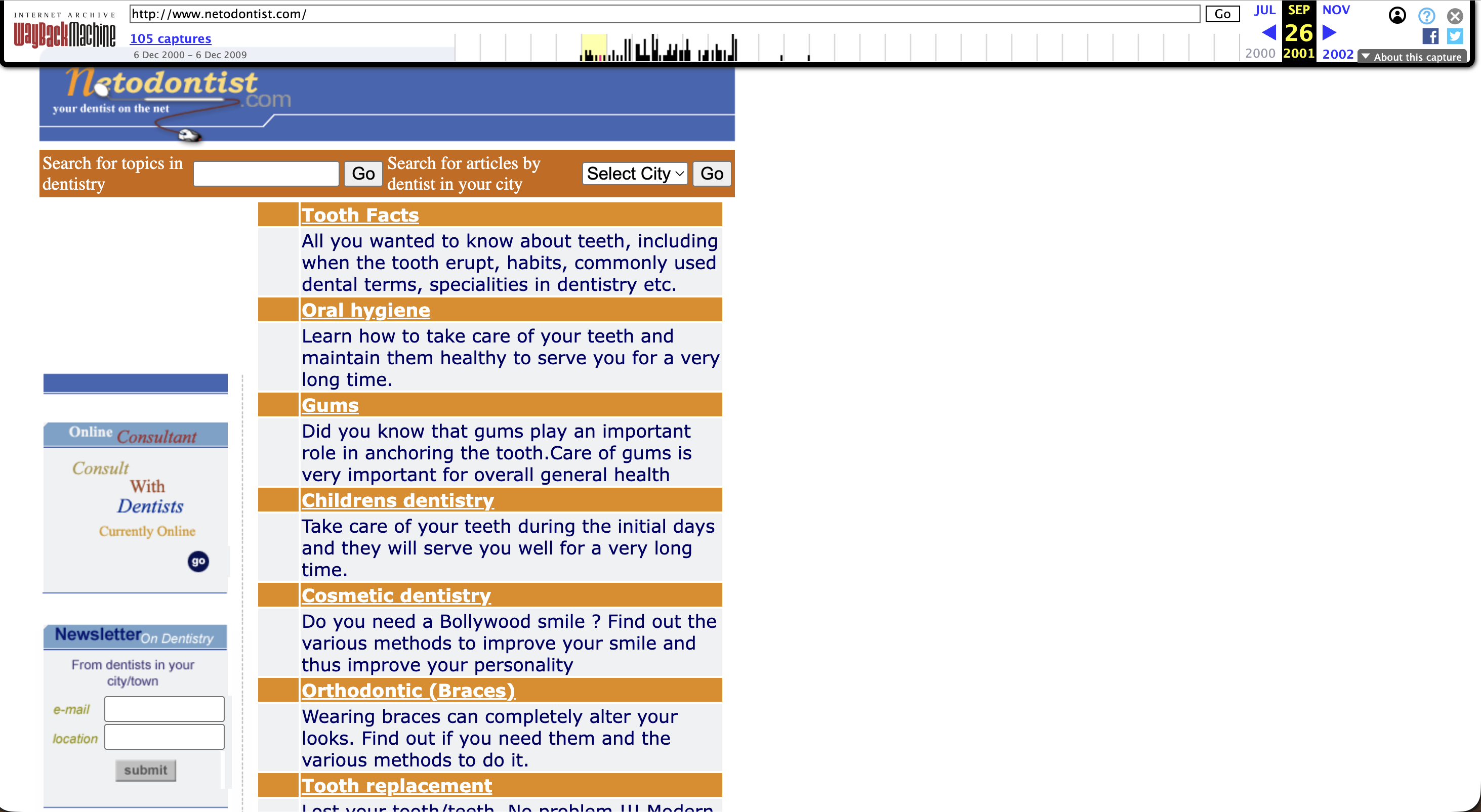 Screenshot from Wayback Machine.