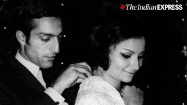 Film star Sharmila Tagore with her husband Nawab Mansoor Ali Khan Pataudi
