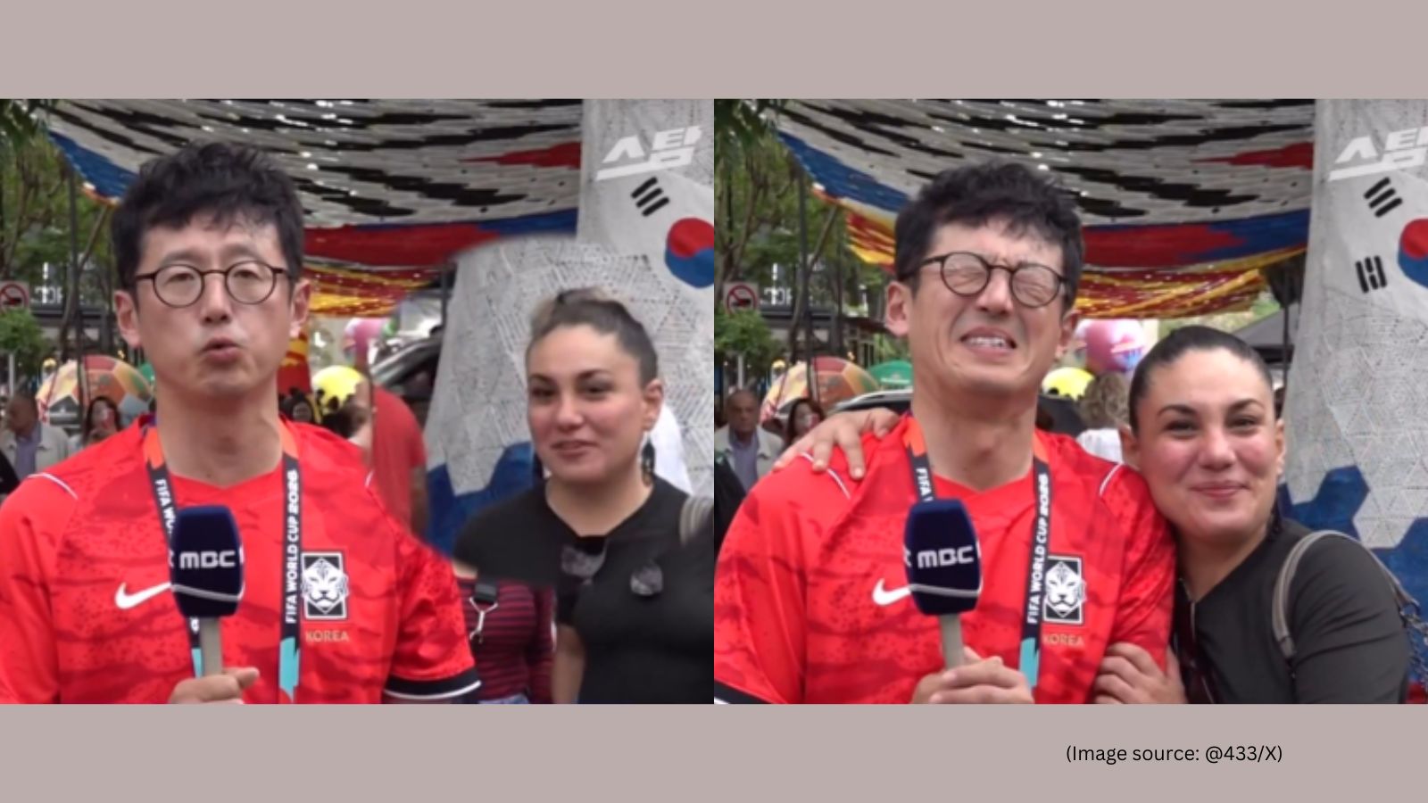 Woman Kisses South Korean Reporter On Live Tv During Fifa World Cup 2026